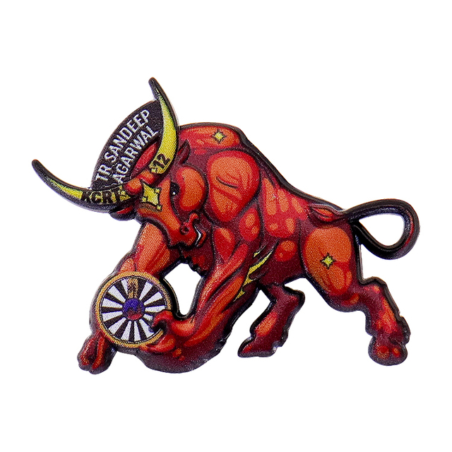 pino de esmalte personalizado texturizado