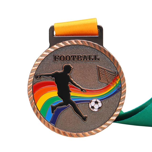 Medalha de futebol gravável personalizada