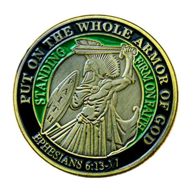 Medalhão de colecionador de moedas de desafio 3D de esmalte personalizado