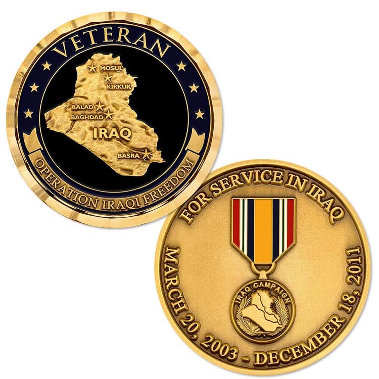 Moeda militar personalizada Sailor's Creed Challenge Coin da Marinha dos EUA