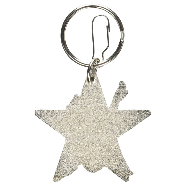 Chaveiro com estrela Betty Boop personalizado vermelho e preto