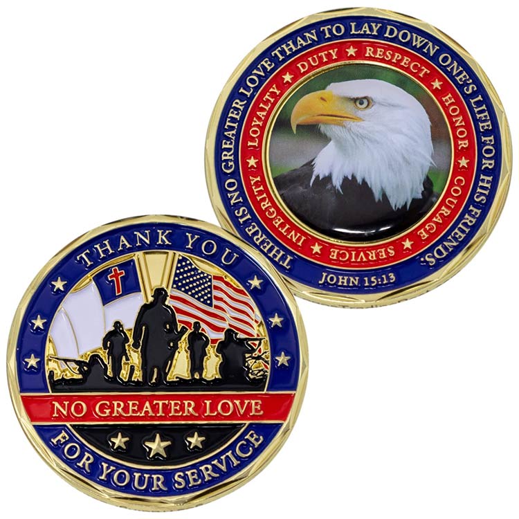 Moeda militar personalizada Sailor's Creed Challenge Coin da Marinha dos EUA