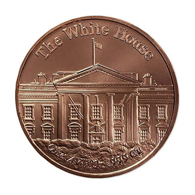 Moeda de cobre personalizada redonda de 1 onça de cobre puro