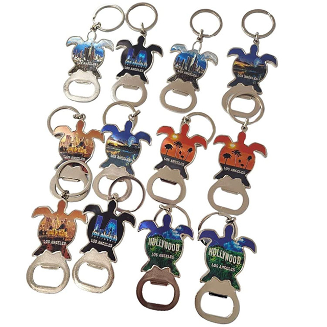 Chaveiro de lembrança de Los Angeles com coração personalizado