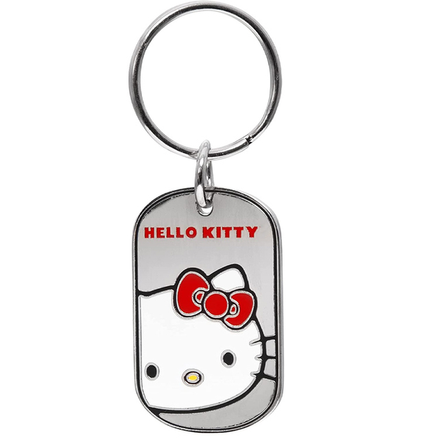 Chaveiro com cabeça de estanho Hello Kitty personalizado