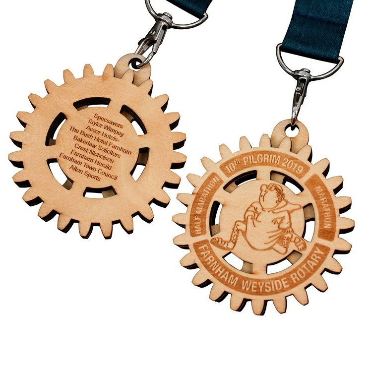 Medalhas de prêmio de madeira personalizadas