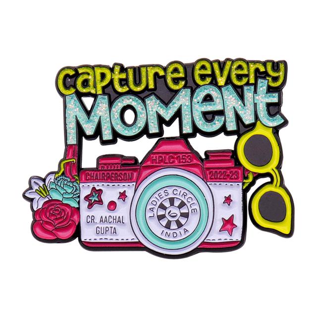 pino de esmalte personalizado texturizado