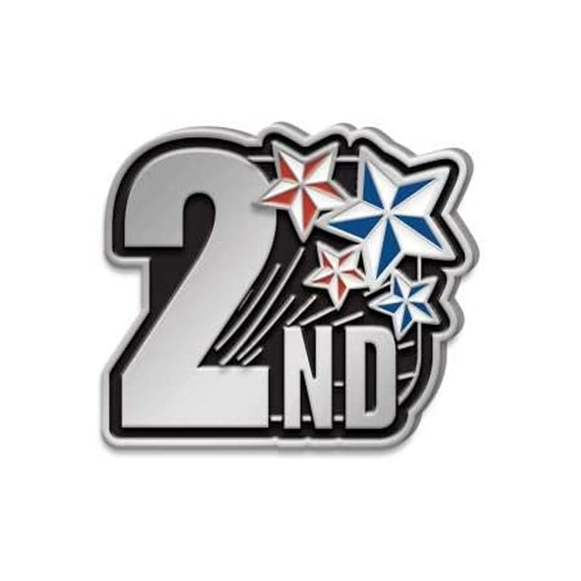 Alfinete de esmalte com logotipo adulto da marca esportiva dourado personalizado da NFL