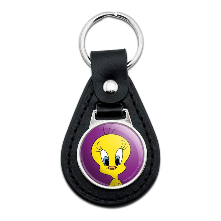 Chaveiro esmaltado de pássaro Piu-Piu de metal fofo personalizado