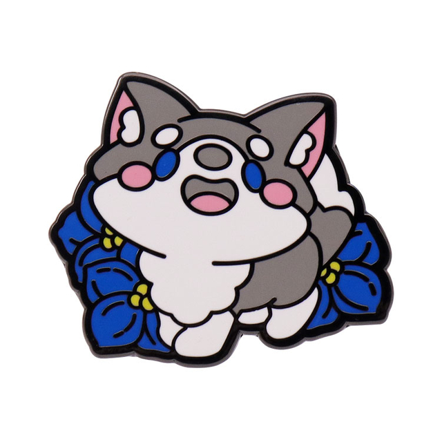 pino de esmalte personalizado em forma